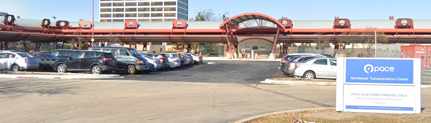 Image of Northwest Transit Center Park-n-Ride entrance