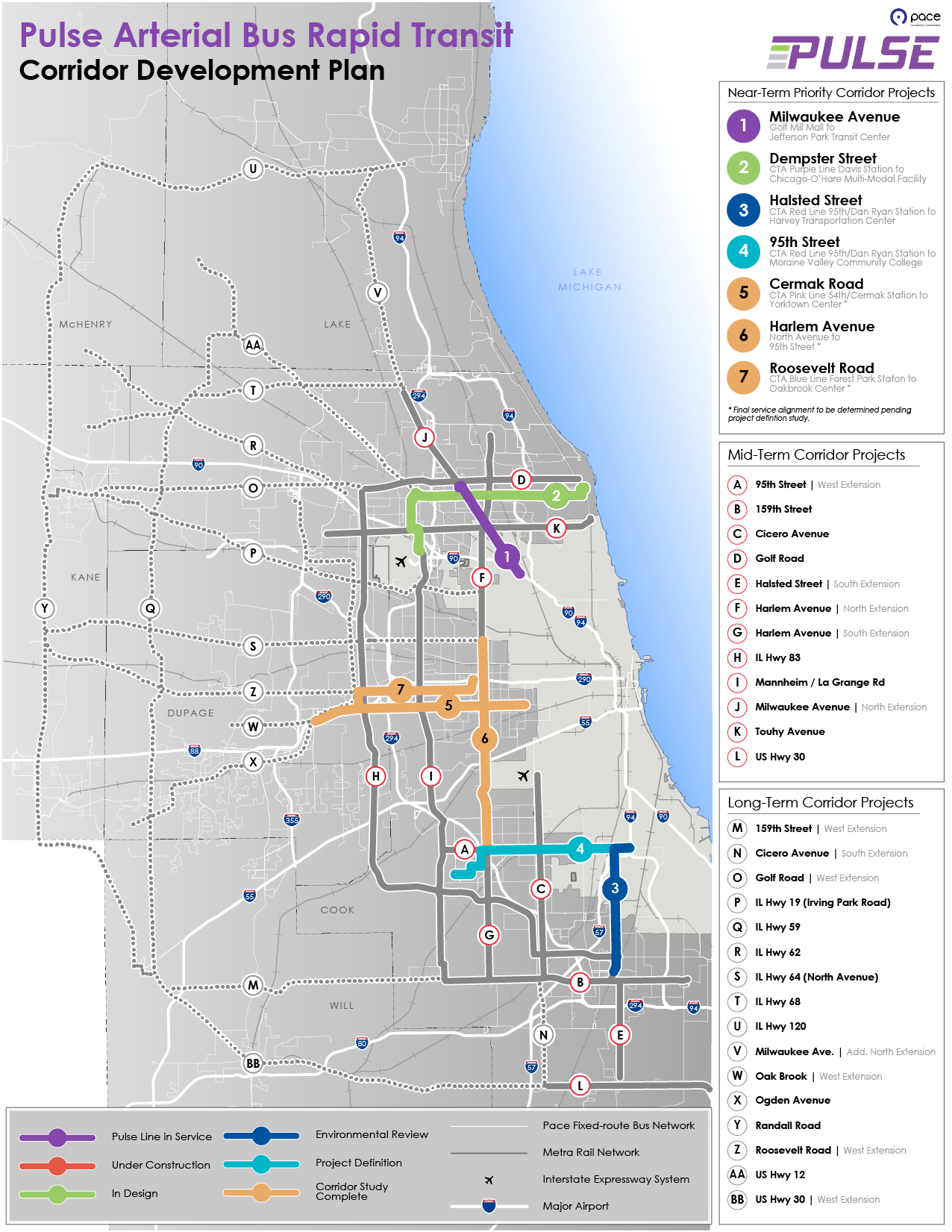 Pulse Bus Route Map