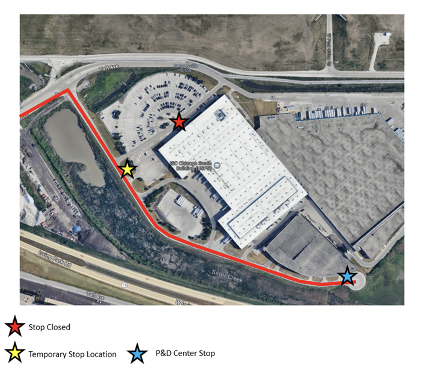 Rt 322 Temporary bus stop change