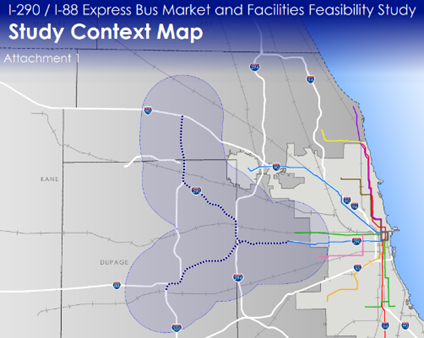 Image of I-290 Study Context Map