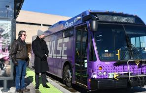 Image of Riders at Pulse station at Golf Mill Mall