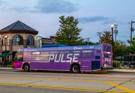 Image of a Pulse bus at a Pulse station